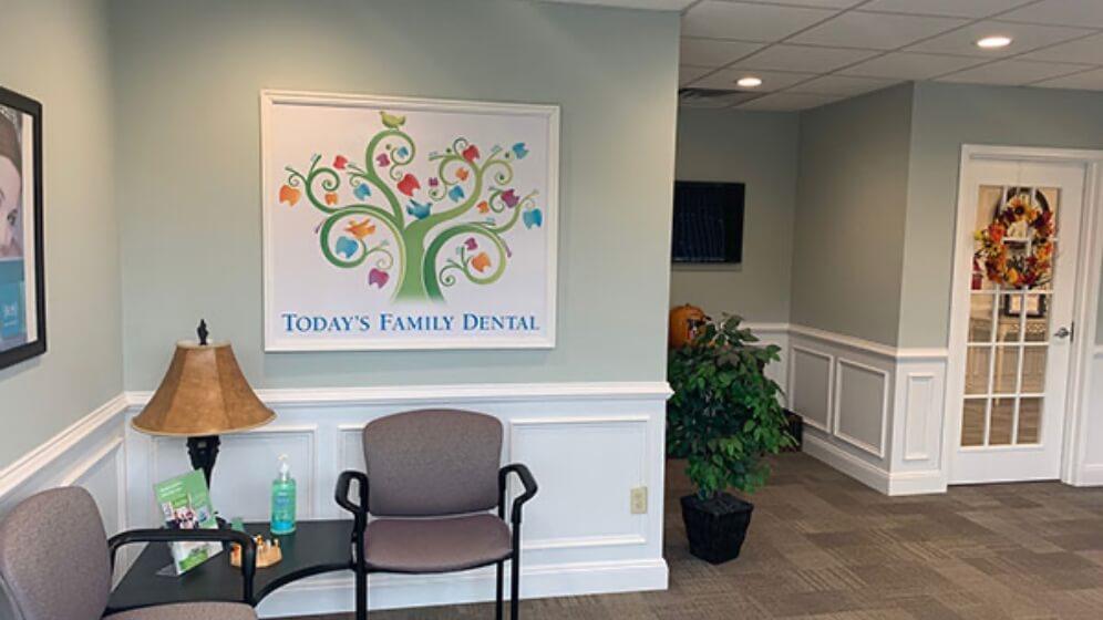 Dental office waiting room